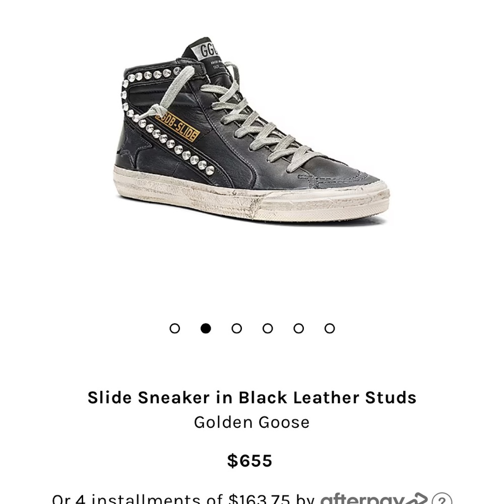 Golden Gooses Size 41 (Black Studded)